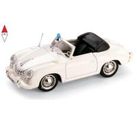 MODELLINO AUTO STATICO BRUMM PORSCHE 356 CABRIOLET POLIZIA SVIZZERA 1952 1/43