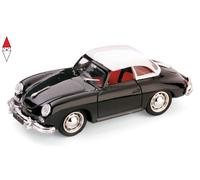 Brumm Modellino auto Porsche 356 Cabrio Hard Top 1952 Scala 1:43 Nero R314-01
