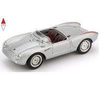 MODELLINO AUTO STATICO PORSCHE 550A RS SPYDER BIPOSTO STRADALE 1954 ARGENTO 1:43