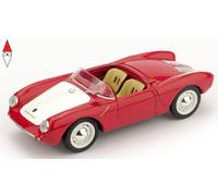 1:43 Brumm Porsche 550A Rs Spyder Biposto Stradale 1954 Rosso/Bianco R233-01 Mod