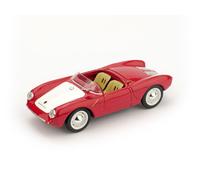 1:43 Brumm Porsche 550A Rs Spyder Biposto Stradale 1954 Rosso/Bianco R233-01 Mod