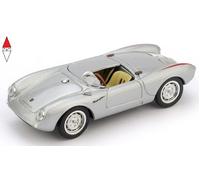 MODELLINO AUTO STATICO PORSCHE 550A RS SPYDER MONOPOSTO 1954 ARGENTO SCALA 1:43