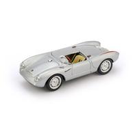 MODELLINO AUTO STATICO PORSCHE 550A RS SPYDER MONOPOSTO 1954 ARGENTO SCALA 1:43
