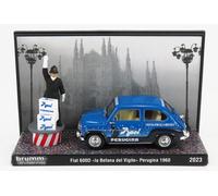 1/43 BRUMM PROM - FIAT - 600D BACI PERUGINA 1960 - LA BEFANA DEL VIGILE S23/01