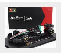 1:43 BURAGO Alfa Romeo F1 C43 #77 Monza Italy Gp 2023 Bottas BU38086-77-VET