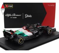 1/43 BURAGO ALFA ROMEO F1 C43 TEAM STAKE N 77 MONZA ITALY GP 2023