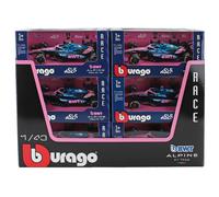 1/43 BURAGO - ALPINE - F1 - SET 12X - ESPOSITORE - DISPLAY STAND - A525 18-38175