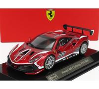 Ferrari 488 Challenge Evo 2020 #28 Racing Series Metallic Red 1:43 Model BBURAGO
