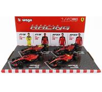 1/43 BURAGO - FERRARI - SET F1 4X SF-23 TEAM SCUDERIA FERRARI N 16 18-36848-PACK