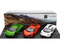 1/43 BURAGO - LAMBORGHINI - SET 3X REVUELTO HYBRID 2023 - HURACAN 18-30432-C