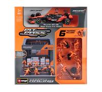 1/43 BURAGO - McLAREN - F1 MCL38 DIORAMA GARAGE PIT-STOP TEAM MCLAREN 18-38451-