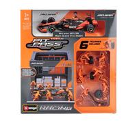 1/43 BURAGO - McLAREN - F1 MCL38 DIORAMA GARAGE PIT-STOP TEAM MCLAREN 18-38451-