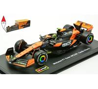 Bburago 1:43 2024 Gara McLaren MCL38 con Casco, Norris #4