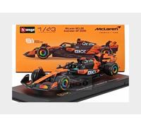 1:43 BURAGO Mclaren F1 Mcl39 #81 Gp 2025 Piastri + Pilot & Showcase BU38249-P