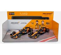 Bburago F1 McLaren MCL38 '24 Set di 2 modellini auto 1:43