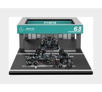 1:43 BURAGO Mercedes Gp F1 W14 Pit-Stop #44 2023 Hamilton BU38452-H
