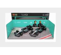 Bburago F1 Mercedes AMG W15E '24 Set di 2 modelli auto 1:43
