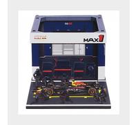 BURAGO 18-38459-1 RED BULL - F1 RB21 DIORAMA GARAGE PIT-STOP TEAM ORACLE RED BUL