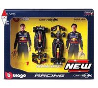 F1 Formula 1 Auto RED BULL 2024 RB20 VERSTAPPEN e PEREZ - Confezione da 2 Modellini Diecast Realistici in Scala 1:43-14cm - 18-38099