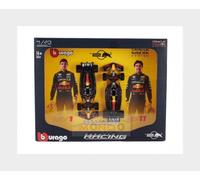 F1 Formula 1 Auto RED BULL 2024 RB20 VERSTAPPEN e PEREZ - Confezione da 2 Modellini Diecast Realistici in Scala 1:43-14cm - 18-38099