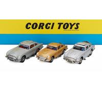 1/43 CORGI - ASTON MARTIN - SET 3X 007 JAMES BOND - DB5 CLASSIC RT70007