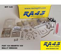 1/43 Fiat 124 Abarth 16v Rally version Only KIT