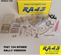 1/43 Fiat 124 Abarth Spider Rally version Only KIT