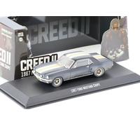 1:43 Greenlight 1967 Ford MUSTANG Coupè Creed II Sporco Versione Nero/Bianco