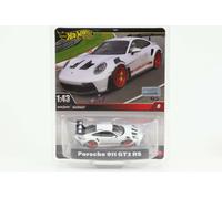 1:43 Hot Wheels Premium 2024 Porsche 911 992 GT3 Rs Bianco Red