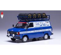 IXO Models Modellino Ford Transit MKI Team Billy Coleman Rally 1:43 con portapacchi e ruote