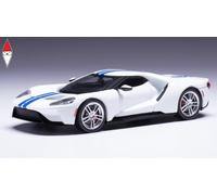1/43 IXO FORD USA GT 2017 WHITE BLUE
