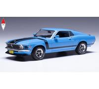 Ford MUSTANG Boss 302 1970 Blu Modellino Auto 1:43 ixo models