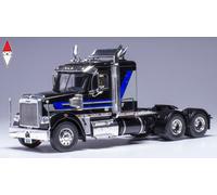 1/43 IXO FREIGHTLINER CORONADO TRACTOR TRUCK 3-ASSI 2012 BLACK BLUE