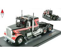 1977 FLC 120 64 T Camion Trattore Nero con Strisce Rosse E Bianche 1/43 Modellino pressofuso di IXO Models TR21822