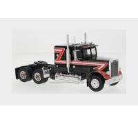 1:43 IXO Freightliner Flc 120 64T Tractor Truck 3-Assi 1977 Black Red TR218.22
