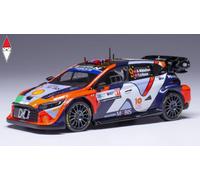 MODELLINO AUTO STATICO IXO HYUNDAI I20 N WRC MIKKELSEN RALLY CROATIA 2024 1/43