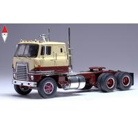1/43 IXO INTERNATIONAL TRANSTAR COE TRACTOR TRUCK 3-ASSI 1965 BEIGE BROWN