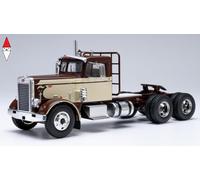 1/43 IXO PETERBILT 281 TRACTOR TRUCK 3-ASSI 1955 DARK BROWN BEIGE