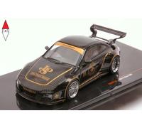 MODELLINO AUTO STATICO PORSCHE OLD AND NEW 997 #23 JPS NERO BASE 911-997 1:43