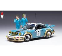 Ixo Modellino 1:43 Porsche 911 Carrera RS Rally Montecarlo 1978 vincitore con fig. Nicolas Laverne