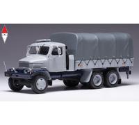 1962 Camión Plataforma Praga V3S 6WD Con Lona Gris/Azul 1:43 IXO Models TRUD005