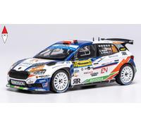 1/43 IXO SKODA FABIA RS RALLY2 TEAM ACCR ENTRY ENGINEERING N 10 4th RALLY 2023