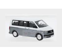1:43 IXO Volkswagen T6 Multivan Minibus 2017 Grey White CLC595N.22