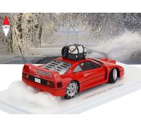 1/43 Kess-Model Ferrari F40 Snow Drifting In Japan With Pilot Driver 1993 Red