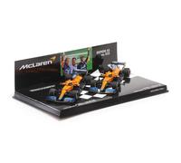 1:43 MINICHAMPS Mclaren Mcl35M Car Set 1 & 2 Posto Italian F1 Gp 2021 532210304