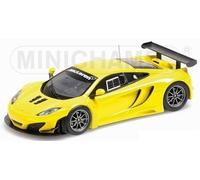 1:43 Minichamps Mclaren Mp4-12C Gt3 2012 Yellow 437121396 Modellino