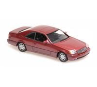Mercedes Benz 600 Sec Coupe Red Metallic 1992 1:43 Model MINICHAMPS
