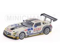 1:43 Minichamps Mercedes Sls Amg N.22 Nurburgring 2012 437123222 Modellino