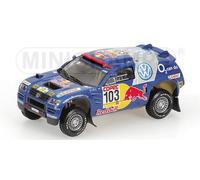 1:43 Minichamps Vw Race Touareg Saby Winners Rally 2005 436055303 Modellino