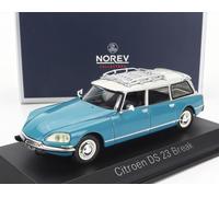 MODELLINO AUTO STATICO NOREV CITROEN DS 23 BREAK 1974 BLU MODELLISMO SCALA 1:43